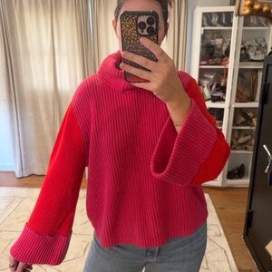 SugarLips - Two Tone Turtleneck Sweater